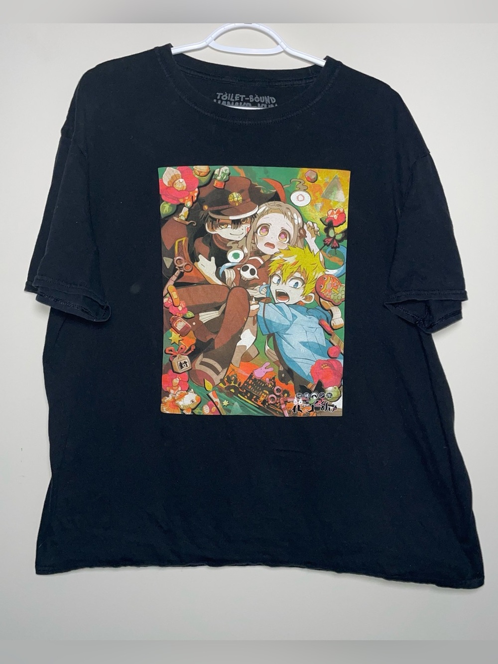 Toilet-Bound Hanako-Kun XL Black 100% Cotton T-Shirt Hot Topic Anime